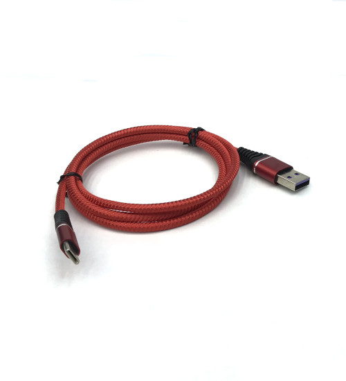 USB AM to Type C Data & Charging Cable Braided 1m